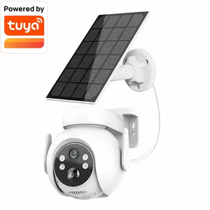 Mini Cámara de Seguridad Solar para Exteriores de 3MP con Visión Nocturna, Audio Bidireccional, IP66 Impermeable, Vista de 360°, WiFi Inalámbrico para Seguridad del Hogar - Product Image 1