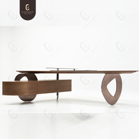 Bureaux de bureau de luxe en bois Boss Table de travail Gestionnaire haut de gamme Bureau exécutif