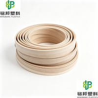 Bande de chantournage PVC écologique en stock important, vente directe usine, ruban de chantournage couleur unie personnalisé pour panneaux de meubles en MDF