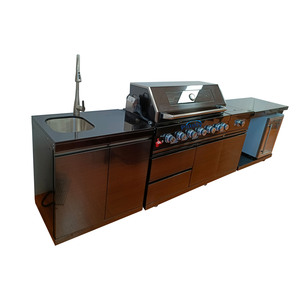 Combinaison de charbon de bois hybride en acier inoxydable pour la cuisine Gril à gaz pour l'extérieur <span class=keywords><strong>Barbecue</strong></span> Grills Garden - Product Image 6