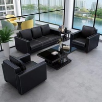 Canapé de bureau présidentiel au design moderne et luxueux, canapé de direction en cuir, ensemble de canapés de bureau luxueux
