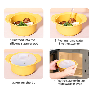 Ciotola pigro per piroscafo in Silicone ecologico senza Bpa per verdure e pentola - Product Image 4