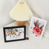 Prix usine noir blanc 10x15 20x25cm 4x4 4x6 5x5 5x7 6x8 8x10 pouces A4 cadre photo cadre photo en bois MDF avec plexiglas