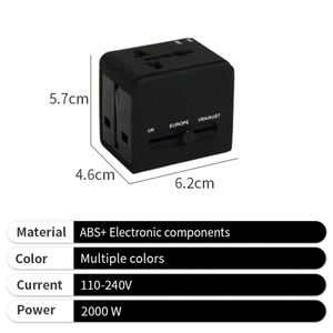 2026 International Universal Travel <b>Plug</b> Adaptor Global <b>Usb</b> with ABS Eco-friendly Material - Product Image 6