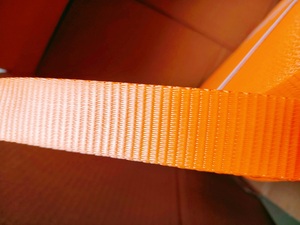 Correa de Amarre Tejida de Poliéster PET Naranja de 50 mm, Grosor de 2,3 mm, Superficie Lisa, Alta Tenacidad, Duradera, Embalaje Manual - Product Image 6