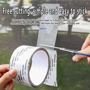 Reparación de parches de mosquitera para puerta de ventana, tamaño personalizado, cinta de reparación de pantalla de malla de fibra de vidrio - Product Image 5