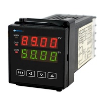 MCR480: Controlador PID Digital LED de 48x48 mm Controlador de Procesos con Entrada de Temperatura/Presión/Nivel PT100, Relé SSR//Salida 4-20mA/24V