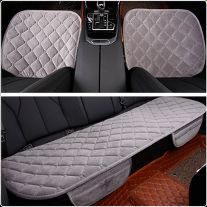 Coussins de siège de voiture en peluche courte Swan, 52x49 cm, ensemble de trois pièces, chauds pour l'hiver, avec bordure douce, chauffants pour l'intérieur de la voiture - Product Image 3