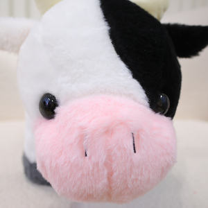 Super suave lindo abrazo vaca Animal relleno almohada encantadora vaca felpa almohada para niños Regalo de Cumpleaños hecho poliéster PP algodón - Product Image 3