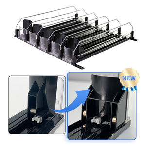 Organisateur de Bouteilles et Boissons Automatique Amélioré pour Réfrigérateur Distributeur à Ressort pour Canettes de Soda Poussoir d'Étagère de Supermarché à Largeur Réglable - Product Image 2