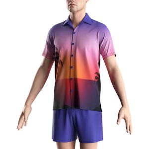 Camisa Hawaiana Vintage 2025 con Estampado Personalizado para Hombre, de Secado Rápido, con Botones, Diseño Floral, para Playa, Transpirable, Antiarrugas, ODM - Product Image 5