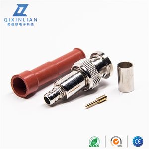 פליז ניקל מצופה <span class=keywords><strong>bnc</strong></span> זכר מתח גבוה מחבר 500v rms crimed מג58 קואקסיאלי תקע 50ohm 500v DC-6GHz - Product Image 4