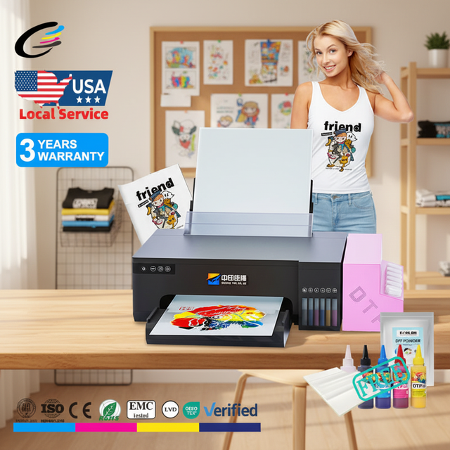 FCOLOR High Quality A4 DTF Printer Inkjet Automatic Dtf Printing Machine for EPSON L8050 1 Year Warranty