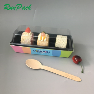 Boîte à rouleaux de poulet jetable avec logo personnalisé, emballage en papier en forme de coussin en forme de burrito pour tarte aux pommes - Product Image 2