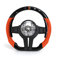 Volant en cuir orange M Sport Piano Black pour BMW F30 F31 F36 F10 F11 F06 F15 F16 F20 F21 M3 F80 M4 F22 M2 X5 X7