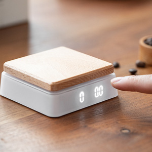 Báscula Electrónica Radiante Little <span class=keywords><strong>Hacker</strong></span>, Material de Madera, Funciona con Batería, Diseño Inteligente y Ligero para Uso en la Cocina, Medición Precisa - Product Image 4