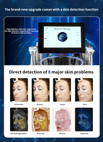 9-in-1 Standing Hydrofcial Machine with US Plug Professional Salon Equipment for Skin Analysis & Hydra Oxygen Jet Technology