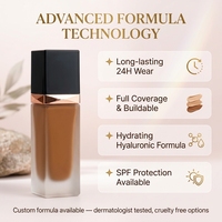 Fond de teint liquide mat professionnel à couvrance totale, imperméable, longue tenue, contrôle du sébum, maquillage liquide pour le visage