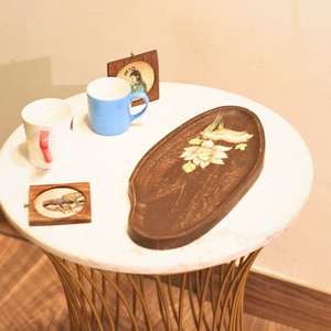 ถาดเสิร์ฟไม้ งานแฮนด์เมด สำหรับเสิร์ฟขนม ชีส และอาหารเรียกน้ำย่อย เหมาะสำหรับใช้ในครัว รับประทานอาหาร และงานบริการ - Product Image 2