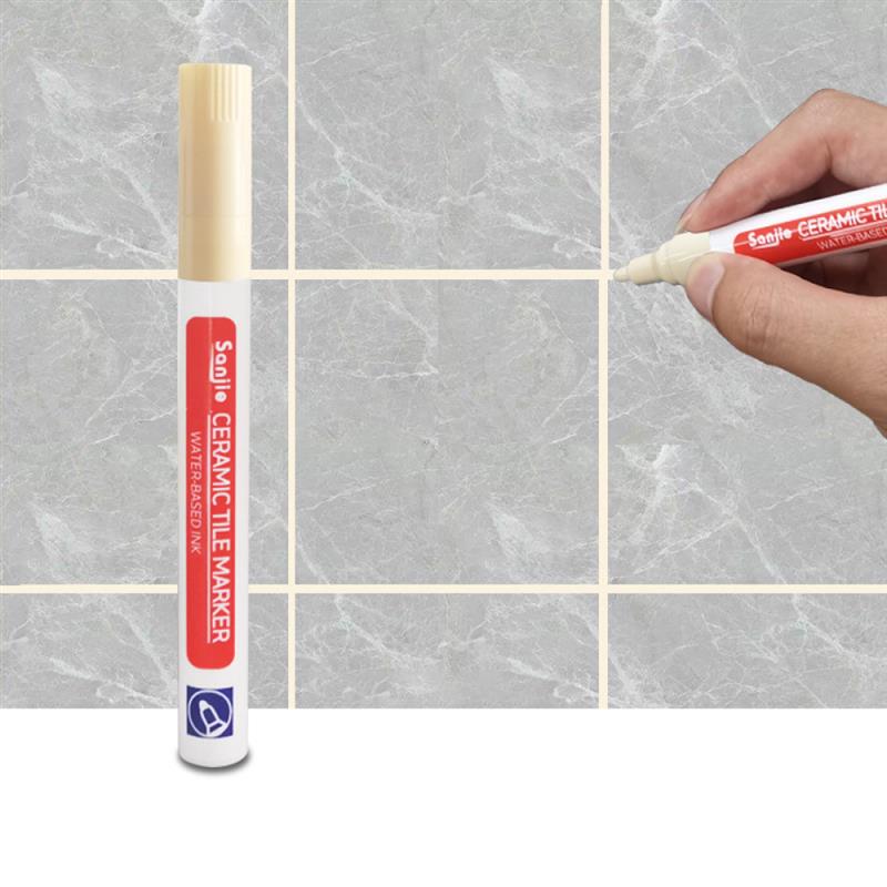 Rotulador Impermeable para Reparación de Lechada, Marcador de Belleza Ideal para Restaurar Lechada y Azulejo, Rotulador de Pintura Permanente