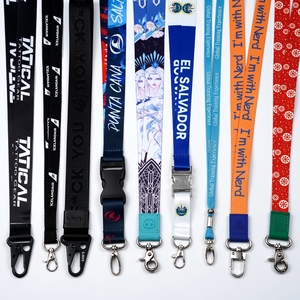 Muestra Gratuita de Cordón para el Cuello de Poliéster con Logotipo Personalizado, Sublimación Jacquard y Serigrafía, con Gancho - Product Image 2