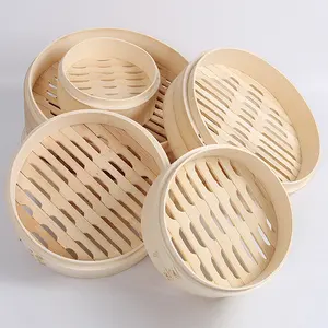 Wholesale Durable Asian Style High Quality Best Gift Bamboo Steamer For Food Cooking