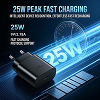 Chargeurs et adaptateurs personnalisés 25W, chargeur portable rapide, chargeur mural de type C, adaptateur secteur pour Samsung Galaxy ou autres téléphones