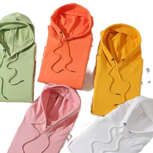 Sweat à capuche unisexe 100% coton de haute qualité 400gsm sweat de sport de luxe décontracté hiver solide séchage rapide teint uni - Product Image 1