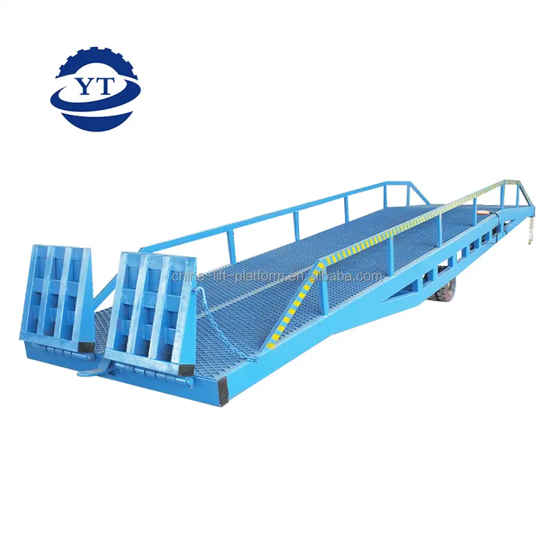 Magazzino Mobile logistica container carico e scarico imbarco ponte carrello elevatore rampa di caricamento piattaforma di lavoro