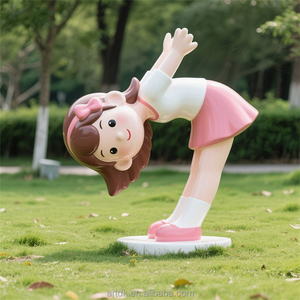 Figurine de dessin animé fantaisiste D440 en fibre de verre, personnage Pop Art pour centre commercial, ornement <span class=keywords><strong>immobilier</strong></span>, vente en gros usine - Product Image 1