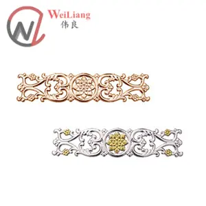 Stainless steel door and window accessories gold decorative flowers for staircase railing decorative hardware