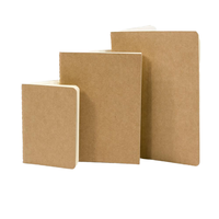 Carnet en papier kraft à couverture rigide avec logo personnalisé ODM, reliure cousue, pages intérieures imprimées sur mesure, bloc-notes de bureau écologique