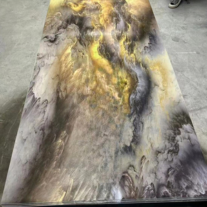 Modern <strong>3D</strong> <strong>Printing</strong> PVC Marble Sheet with UV Coating Waterproof Fireproof for Hotel Interior Decoration <strong>Background</strong> Wall Panel - Product Image 4