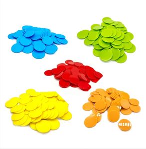 Fichas de Juego de Color Sólido Personalizadas de 25 mm, Fichas de Colores para Contar Monedas Pequeñas y Redondas, Juegos de Mesa de Póker - Product Image 1