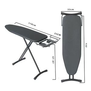 Hochwertiges, faltbares Bügelbrett für den Kleiderschrank, hitzebeständig, mit verstellbarem Bügelbrett und Bügeleisenhalter für den Einsatz im Heimkleiderschrank. - Product Image 2