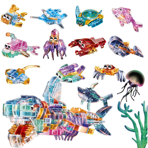 STARMERRY, proveedor de minijuegos de bloques de construcción, modelo creativo de animales bonitos, juego coleccionable de plástico ABS ecológico educativo - Product Image 1