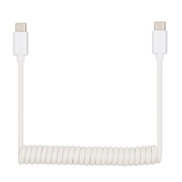Câble de charge rapide USB C vers USB C avec gaine en TPU souple, blindage tressé en spirale, 3A, pour scanner de codes-barres
