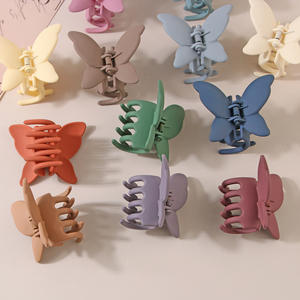 Popular elegante Color sólido mate mariposa pinza para el pelo <span class=keywords><strong>niña</strong></span> verano tocado Hawaiano mujeres vacaciones fiesta accesorios para el cabello - Product Image 4