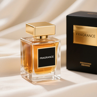 Botol Parfum Semprot Kaca Mewah Bentuk Persegi Panjang 50Ml Botol Parfum Kaca Kosong 100 Ml Botol Parfum Custom Dengan Kotak