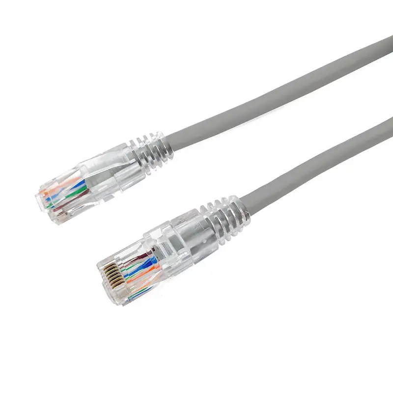 6 ft Chat 6 Ethernet Patch Câbles UTP 8 Core Cordon PVC Veste Réseau Câble RJ45 Lan Cuivre Câble Gris en Stock