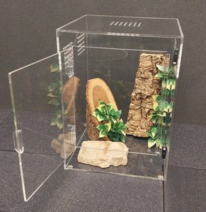 Tùy chỉnh <span class=keywords><strong>Acrylic</strong></span> bò sát bao vây với phía trước mở bao vây <span class=keywords><strong>Acrylic</strong></span> Lồng cho tắc kè rắn ếch thằn lằn nhện bò sát - Product Image 4