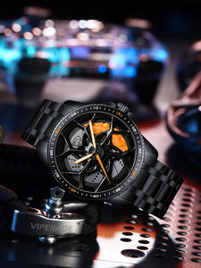 Montre Gyro Rim 3D Officielle Originale de Haute Qualité, Montres Roue en Gros, Montre à Quartz Étanche, Montre Roue de Voiture Lambo <span class=keywords><strong>Aventador</strong></span> SV - Product Image 2