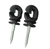 Aislador de Poste de Plástico de Alta Calidad, Aisladores para Cercas Eléctricas, Aislador de Anillo Roscado L1, Accesorios para Cercas, Natural, Fácil de Instalar