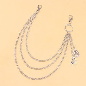 Spider Web Pendant Multi Layer Metal <b>Trouser</b> <b>Chain</b> Tibetan Silver Waist <b>Chain</b> Casual Hip Hop Denim Accessory - Product Image 3