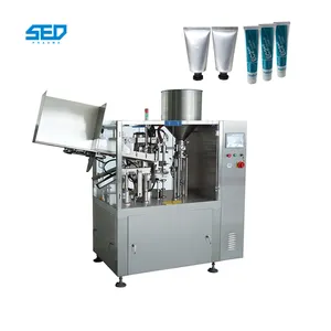 Small Cosmetic Cream Lotion Soft Aluminum Tube Filling And Sealing Machine