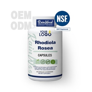 OEM Rhodiola Rosea экстракт капсулы с 3% салидрозиды 1% розавины Органическая родиола розовая капсула - Product Image 1