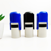 Bolígrafos personalizados de sello de goma ajustable, autotinta, sello para niños, redondos, en blanco, autotinta