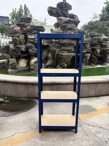 מדפי מתכת מגולוונים בעלי 5 קומות בגדלים שונים לאחסון במחסן - Product Image 3