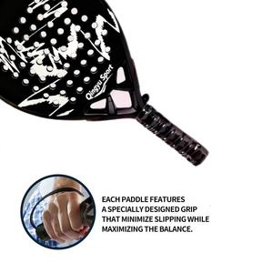 Équipement de <span class=keywords><strong>padel</strong></span> professionnel Qingyu Sport, raquettes personnalisées en fibre de carbone, noyau en mousse EVA, polyester imperméable, légères et résistantes - Product Image 4