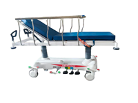Chariot de transport pliable multifonctionnel pour patients, avec lit de transfert et support de perfusion en acier inoxydable, pour urgences hospitalières